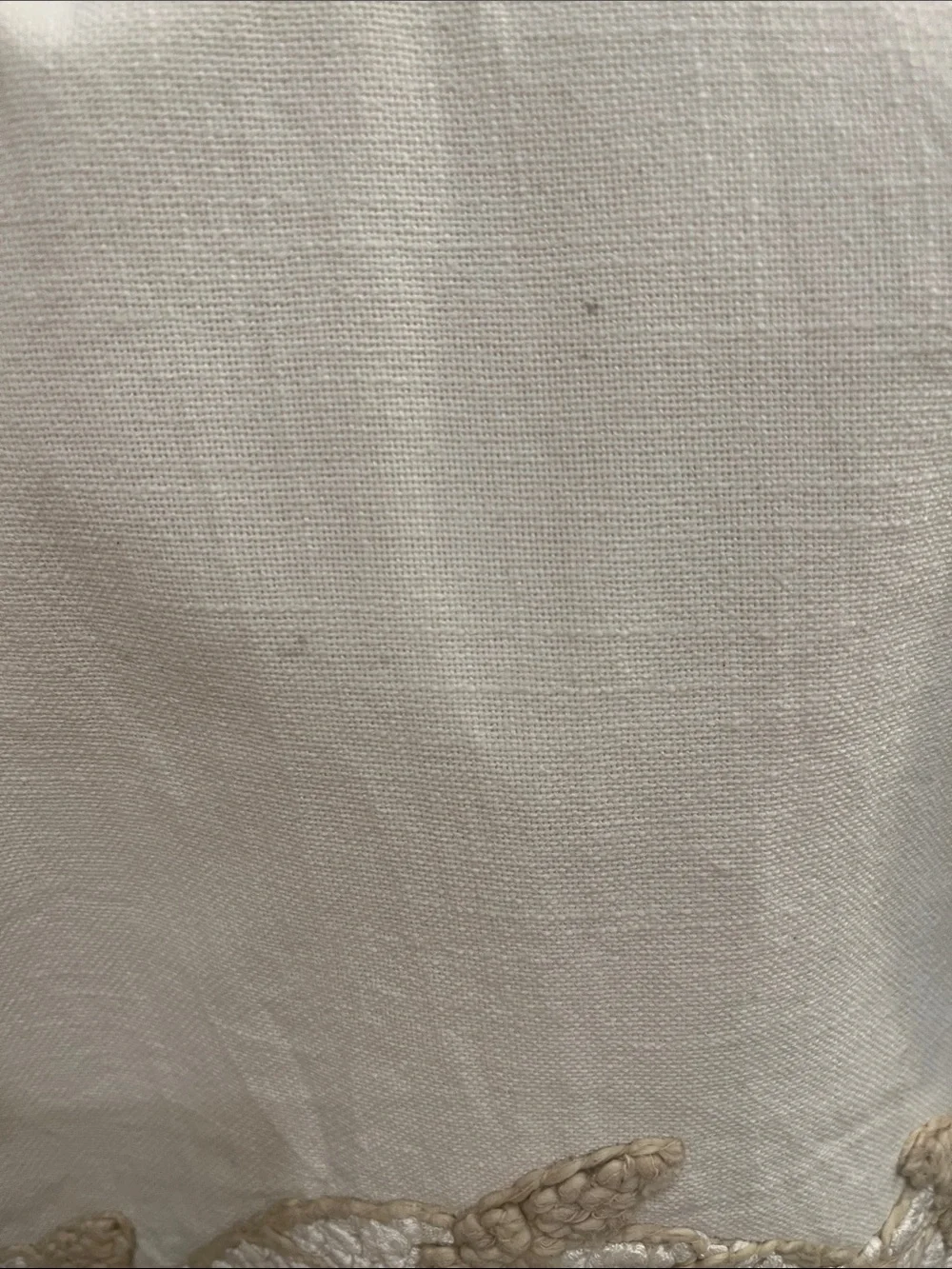 NEW Cream Pumpkin Embroidered Table Runner with Tassels